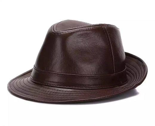 Chapéus de couro genuíno masculino, bonés de vaqueiro quentes, couro 100% real, novo estilo, moda, outono, inverno