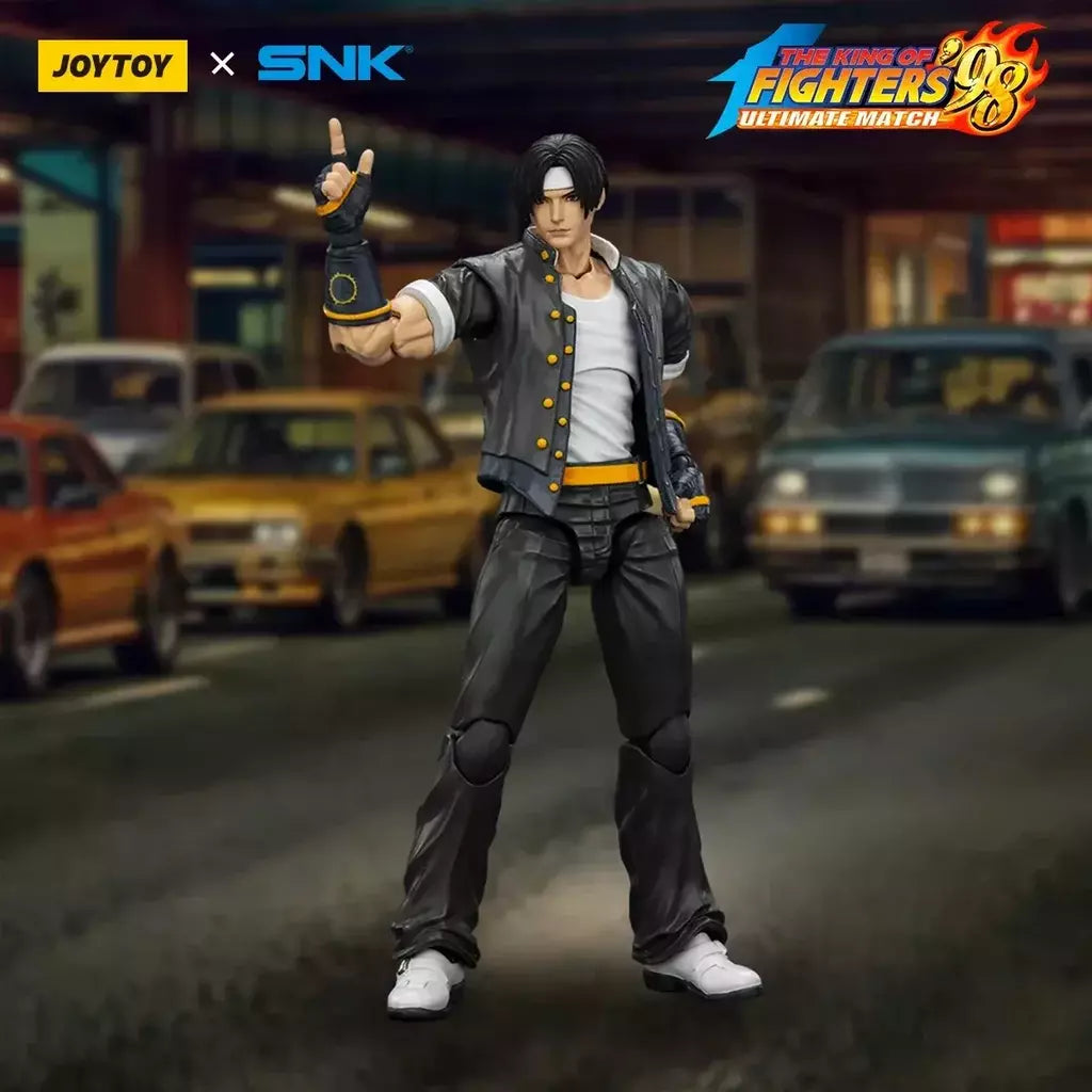 Joyotoy original rei dos lutadores 98um figura de ação kof 98um ikari guerreiros equipe herói 1/18 jogo estatueta modelo brinquedos personalizados