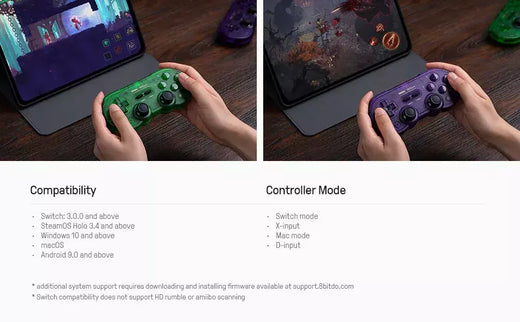 8bitdo sn30 pro gamepad bluetooth para nintend switch 2 controlador de jogo sem fio joystick para ns macos android vapor raspberry pi