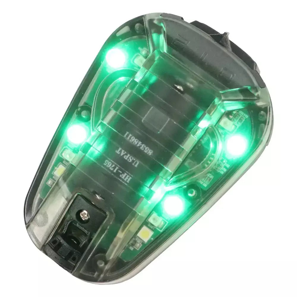 BOOIU-LED Luz de sinal do capacete tático, lanterna para esporte ao ar livre, estroboscópio IR, luz de sinal para sobrevivência, IFF