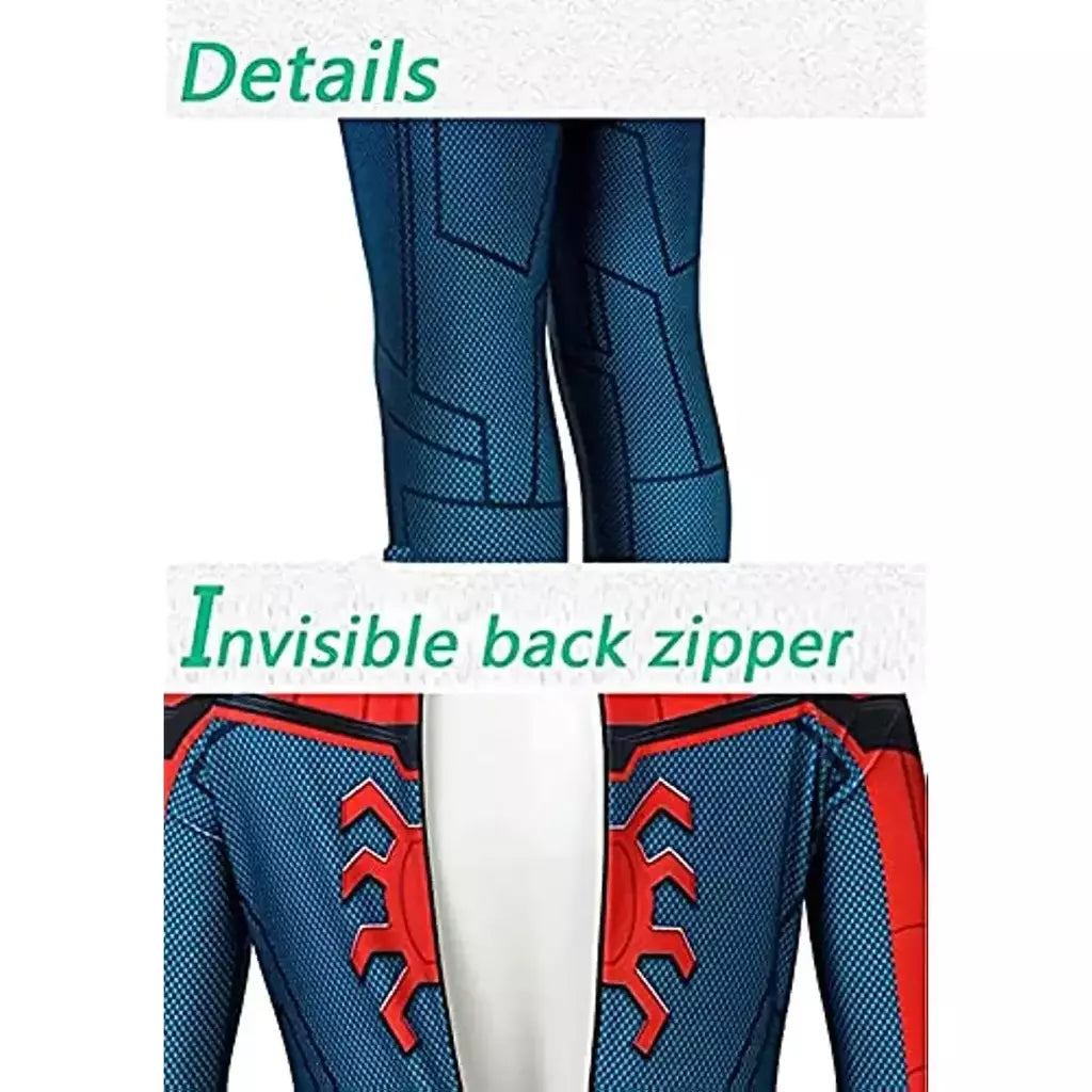 Spiderman Cosplay Costume para Crianças, Tobey Maguire Bodysuit, Super-herói Zentai Suit, Macacão Halloween, Festa de Carnaval, Adulto