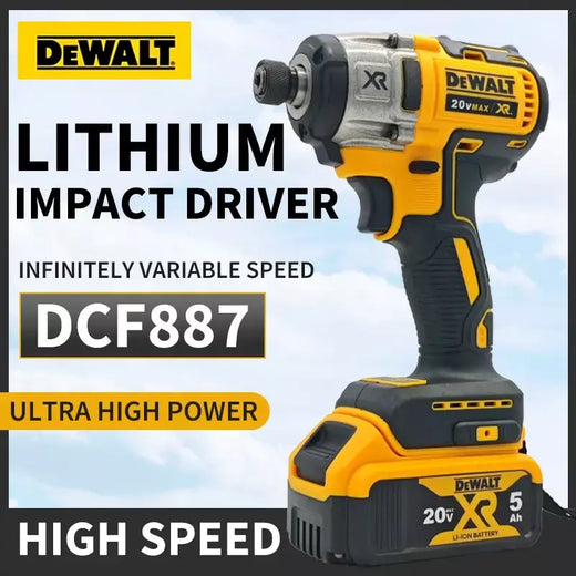 Dewalt dcf887 sem escova 205n.m chave elétrica chave de impacto sem fio multifuncional portátil ferramentas elétricas para 20v bateria