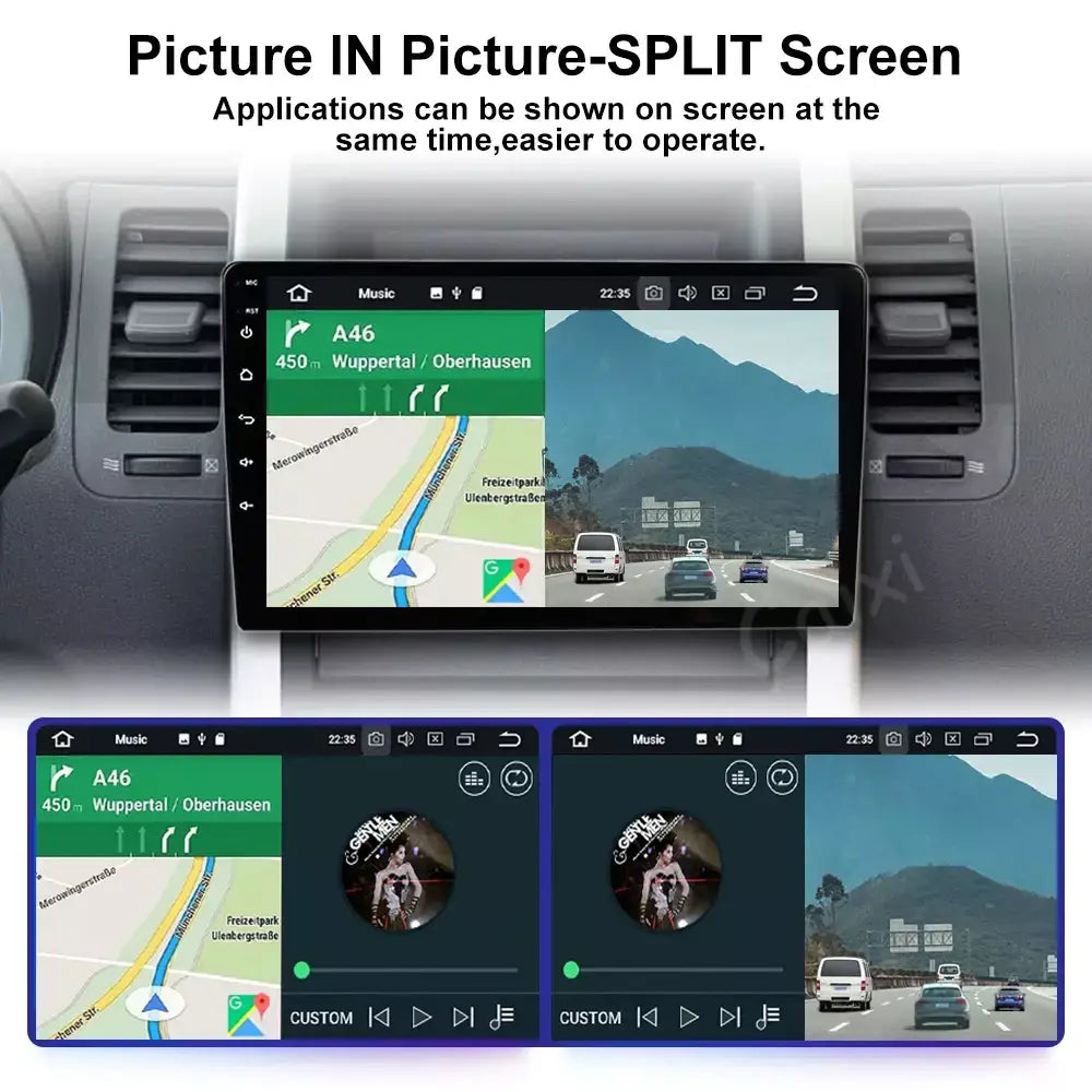 Caixi 7 ''9'' 10 ''8 núcleo android 1din multimídia carro carplay navegação universal gps 1 unidade central din rádio automático áudio estéreo dvd