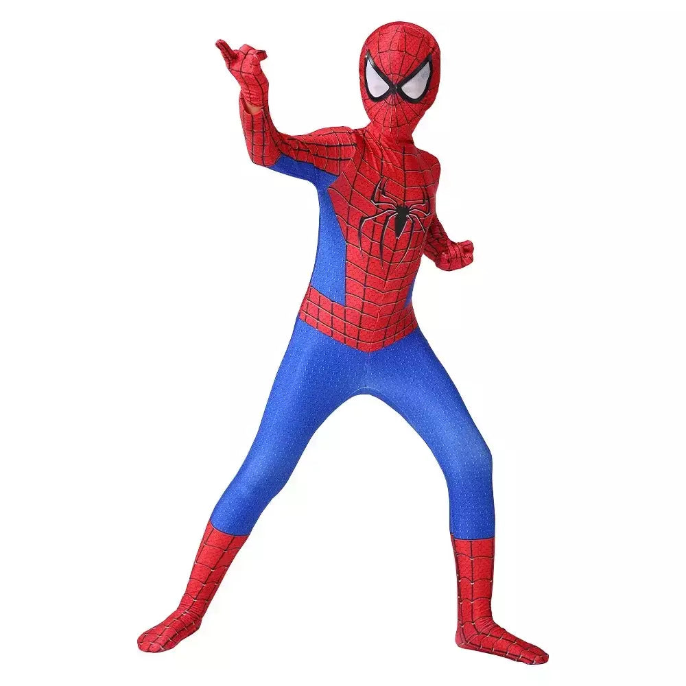 Crianças super-herói spiderman cosplay traje homem de ferro pantera negra zentai macacão bodysuit trajes de festa de halloween para meninos meninas