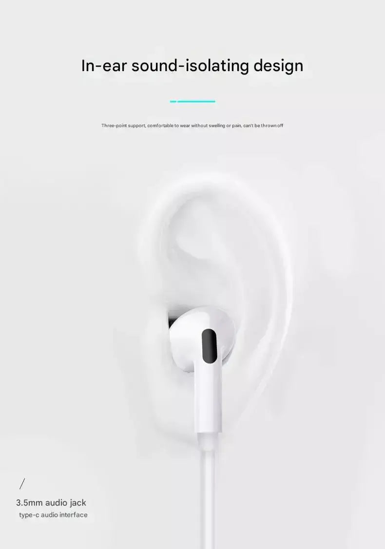Fones de ouvido com fio originais para apple iphone 17 16 15 pro max 14 13 12 11 xs xr tipo c relâmpago fones de ouvido intra-auriculares de 3.5mm