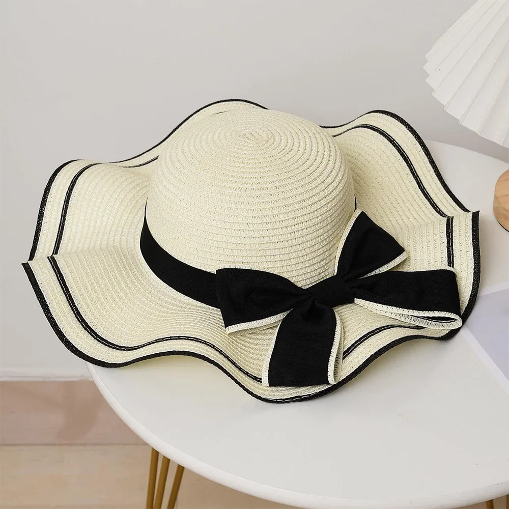 Chapéu de palha praia verão feminino, rosto fresco cobrindo, chapéu de sol versátil de viagem, sombrinha