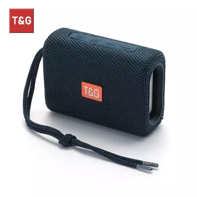 Alto-falante bluetooth tg313 mini amplificador portátil ao ar livre à prova dwaterproof água baixo alta fidelidade caixa de alto-falante luz led suporte cartão tf rádio fm