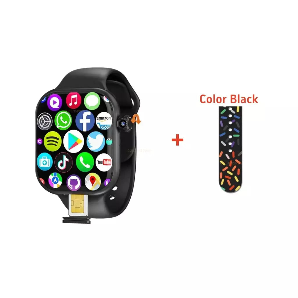 Vp29 smartwatch 5g android 256gb de armazenamento 4g/5g lte cartão sim gps wifi 2.29 polegadas 490*580 amoled relógio inteligente com câmera rotativa de 8mp