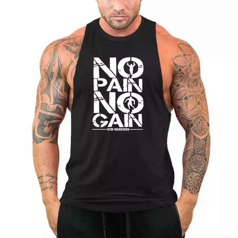 Quick Dry malha ginásio t-shirt dos homens, colete muscular respirável, moletom de jogging, Indoor Exercício, Fitness, ao ar livre