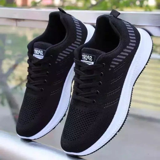 Tênis de caminhada antiderrapante e respirável masculino, sapato casual ao ar livre, confortável e elegante, tênis de corrida com renda, 2024