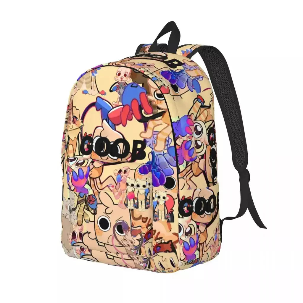 Mochila fofa Dandys World para homens e mulheres, legal, estudante, trabalho, mochila, jogo, laptop, bolsa de ombro ao ar livre