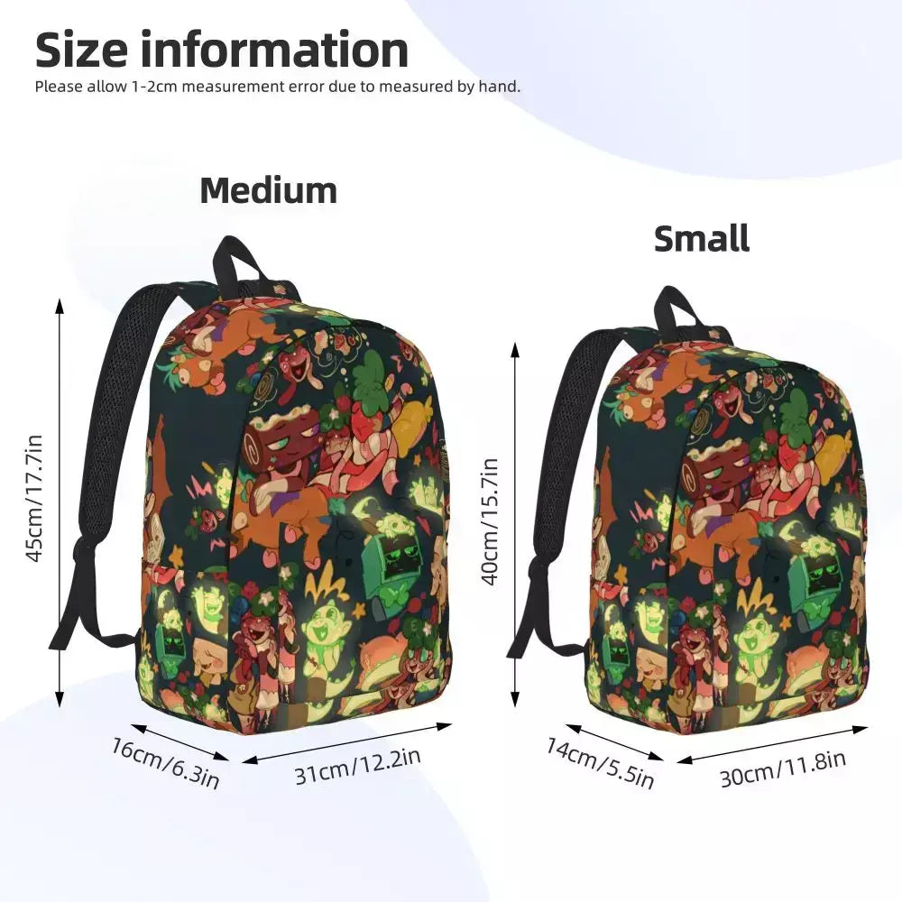 Mochila fofa Dandys World para homens e mulheres, legal, estudante, trabalho, mochila, jogo, laptop, bolsa de ombro ao ar livre