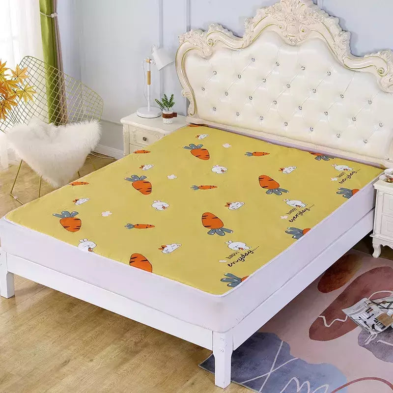 Folha de algodão lavável berço, Impermeável bebê urina Mudando Mat, Reutilizável infantil fralda Pad Cover, Recém-nascido cama colchão fralda