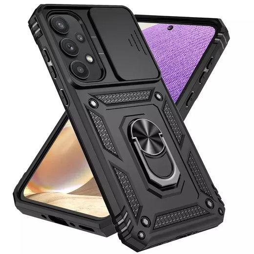 Para samsung galaxy a14 a24 a54 a34 a05 a05s a15 a35 a55 a26 a36 a56 caso anel titular à prova de choque coque lente proteger capa