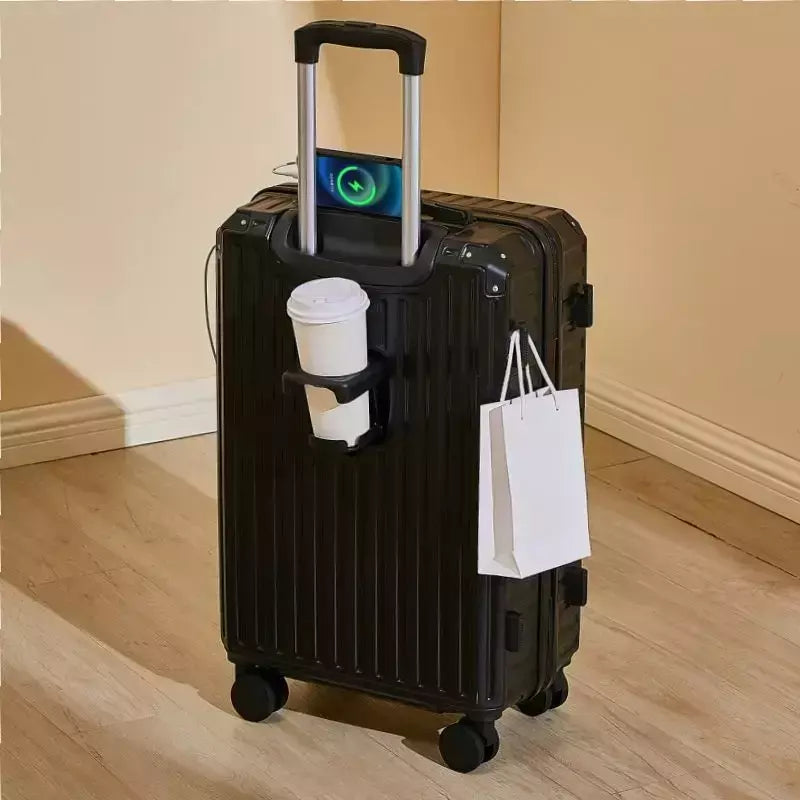 Pastel clássico transportadora 20 22 24 26 28 Polegada conteúdo de aeronave médio duro transportadora saco de viagem abs bagagem carry-on mala de cabine