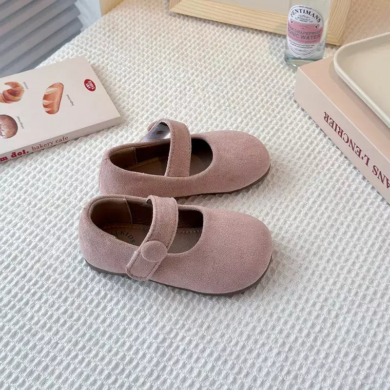 2025 camurça crianças ballet apartamentos sapatos moda mary jane sapatos tendência das crianças inverno novo doce bonito vestido tênis mujer sapatos