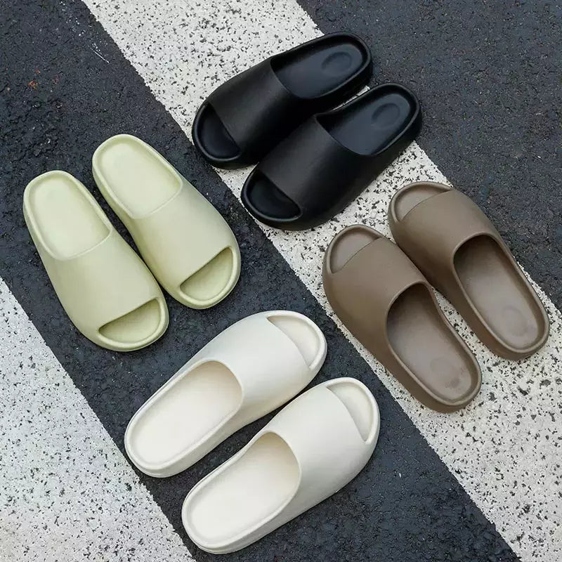 Sandálias leves EVA para homens e mulheres, chinelos ao ar livre, sapatos da moda, férias na praia, 36-45