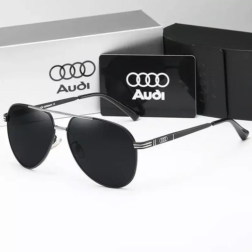 Audi uv400 polarizado antirreflexo retro vôo óculos de sol para motocicleta clássico sapoye ao ar livre óculos das mulheres dos homens 558