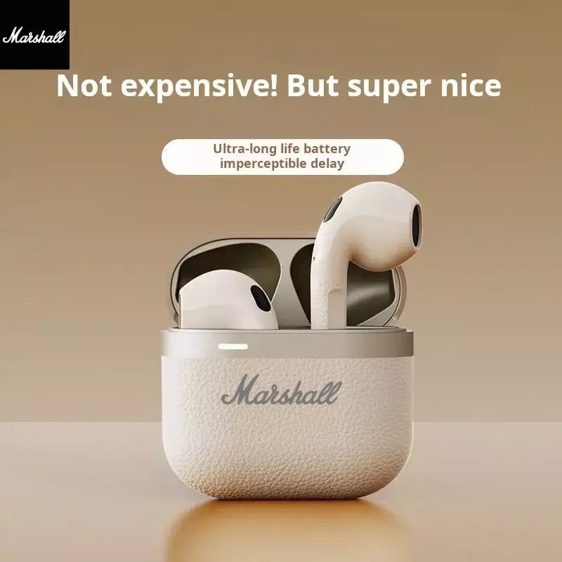 Marshall sleep fones de ouvido bluetooth sem fio semi-in-ear mini som de alta qualidade longo fone de ouvido para android e apple