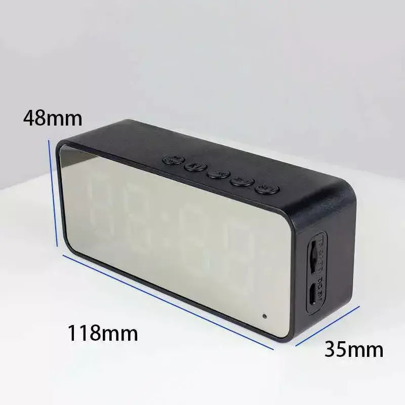 Altifalante Sem Fio Bluetooth Pequeno Mini Despertador Canhão Portátil Mini Voz Transmita o Cartão Insert Veicular Sistema De Áudio W