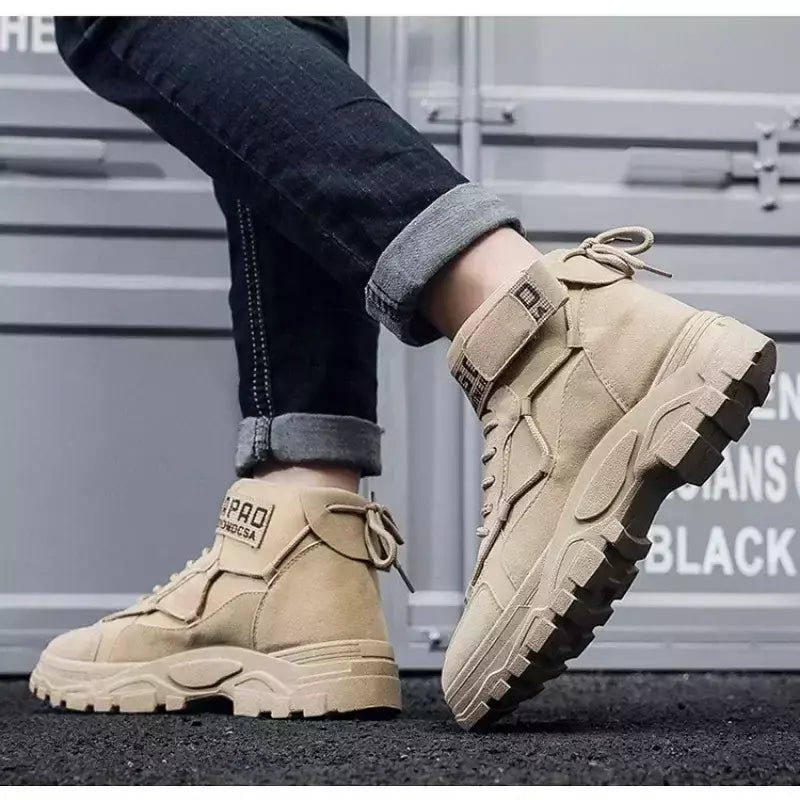 Botas de combate militar tático masculino, sapatos de caminhada ao ar livre, botas antiderrapantes leves no tornozelo do deserto, inverno, 2023