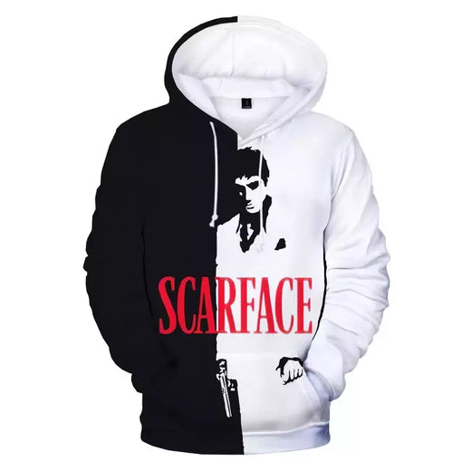 Scarface-Homens e Mulheres 3D Impresso Hoodies Filme, Moletom Moda, Harajuku Streetwear, Hoodie de grandes dimensões, Pullover, Tony Montana, Novo
