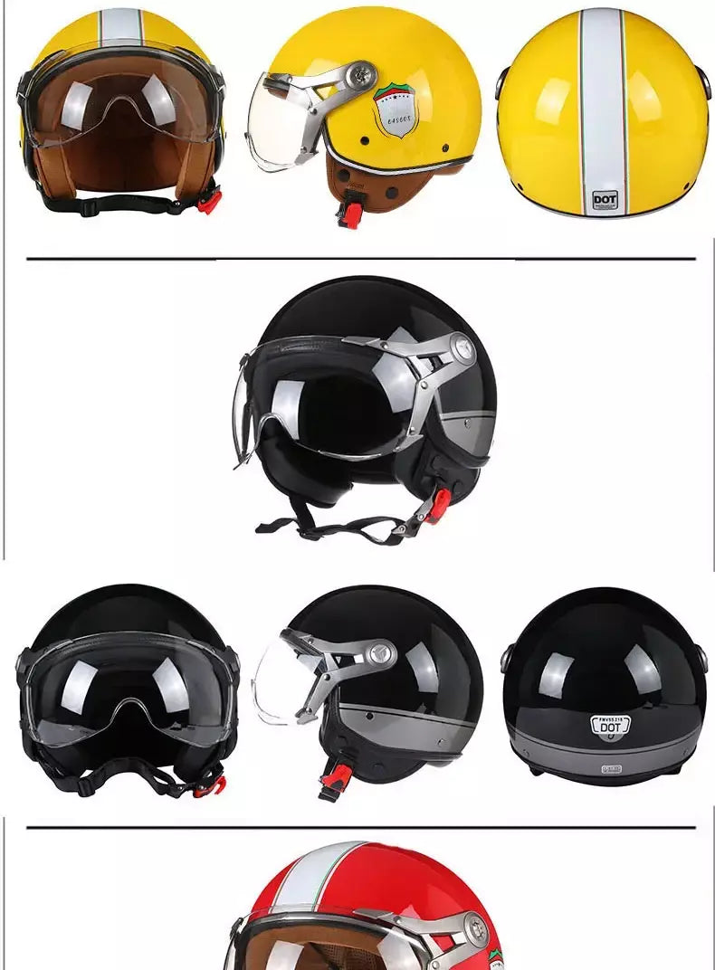 França estilo profissional capacete da motocicleta moto scooter rosto aberto casque dirt bike capacete homem mulher leve jet capacete