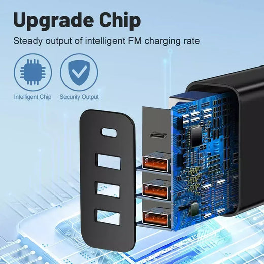 Carregador de parede multiportas total de 20W USB PD adaptador para Xiaomi iPhone 13 12 para carregamento de plugue de celular Samsung