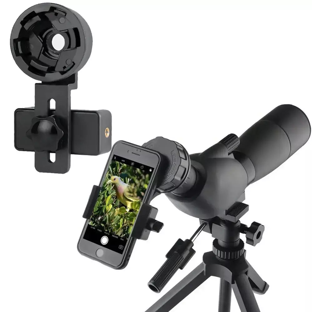 Spotting scope smartphone câmera adaptador telescópio câmera adaptador de telefone celular montagem para binocular monocular alinhado rápido