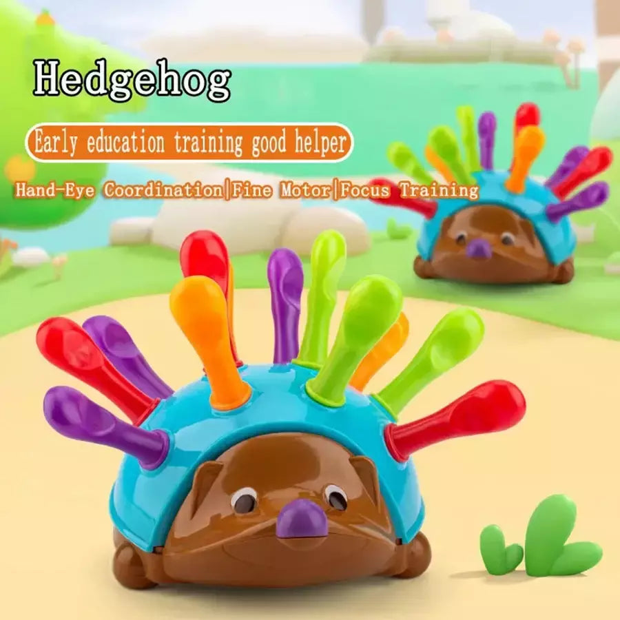 Ouriço Montessori Brinquedos para o Bebê, Treinamento de Concentração, Educação Infantil, Fine Motor e Brinquedos Sensoriais, Ortografia, Pouco