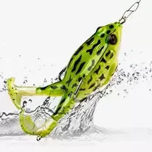 Topwater sapo isca baixo truta iscas de pesca kit conjunto realista prop sapo macio swimbait flutuante com ganchos malhas