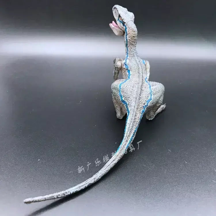 Novo quente 22cm x 5cm x 9cm azul velociraptor jurassic world caído reino jurassic park 5 figura de ação brinquedos presente de natal zlj2