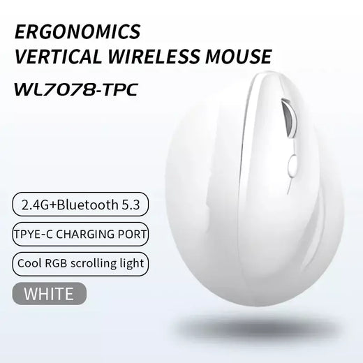 Xiaomi mouse vertical tri-mode com display de nível de bateria ergonômico personalizado aperto lateral 4800 dpi mudo mouse de escritório para jogos