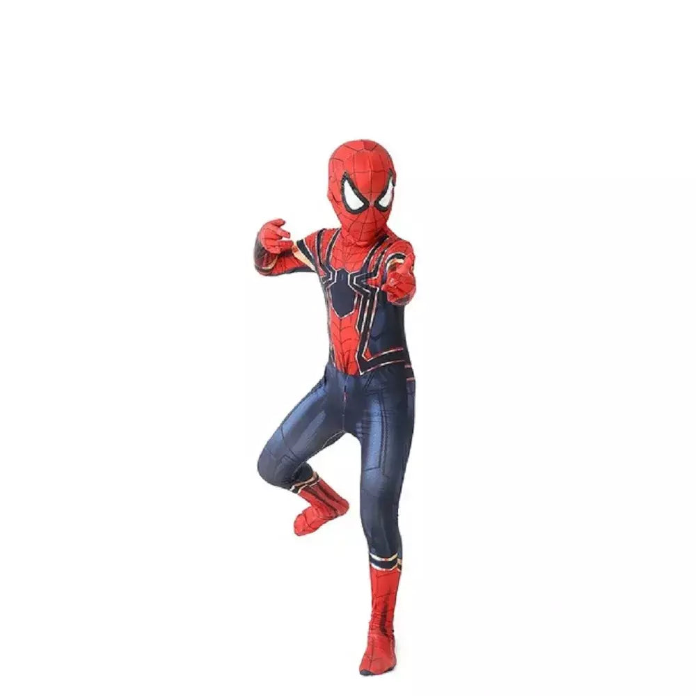 Tamanhos 100-190 traje do homem aranha presente de aniversário festa vestir-se homem-aranha clássico milhas super-herói cosplay traje