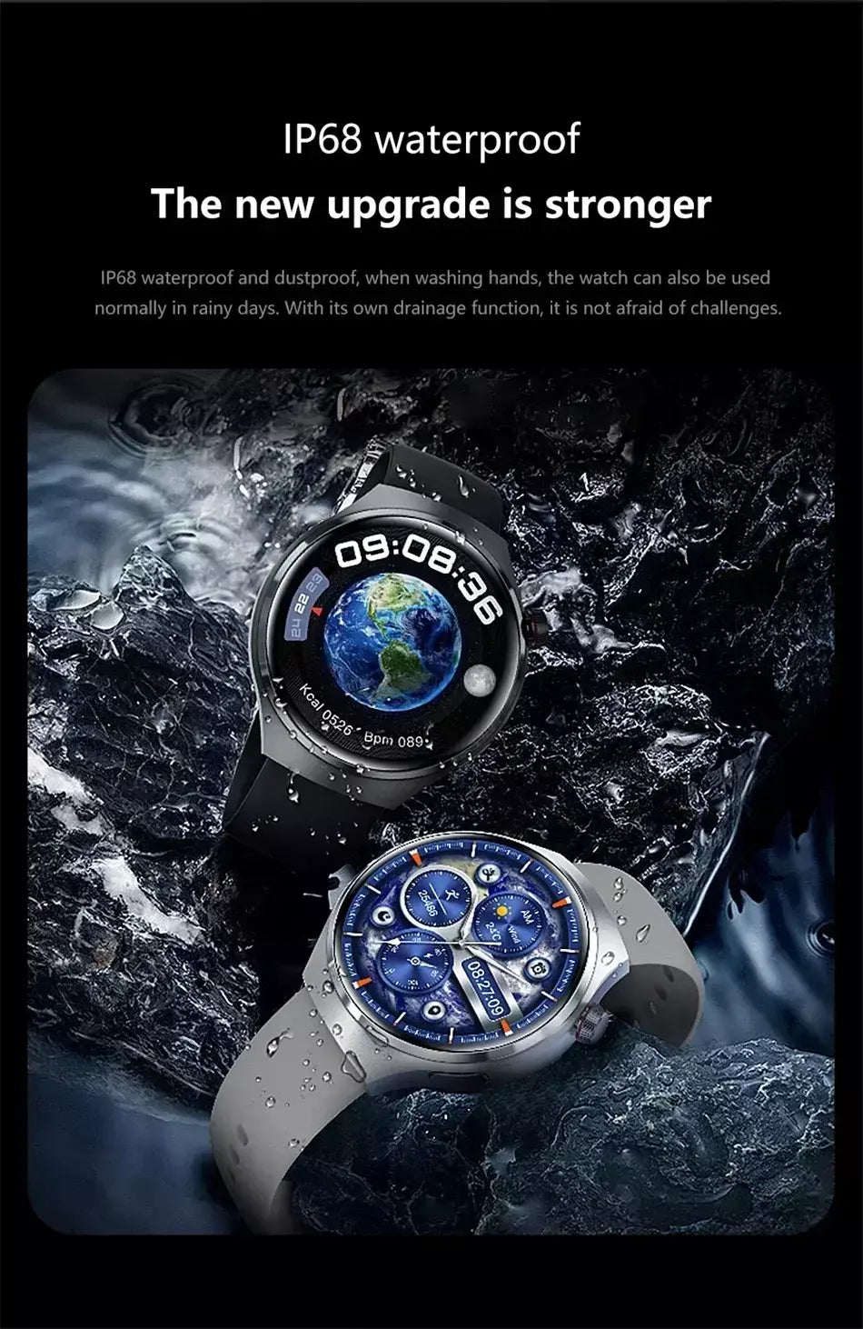 Xiaomi para pro relógio inteligente masculino 4 pro amoled tela hd bluetooth chamada gps nfc freqüência cardíaca açúcar no sangue smartwatch 2024 novo