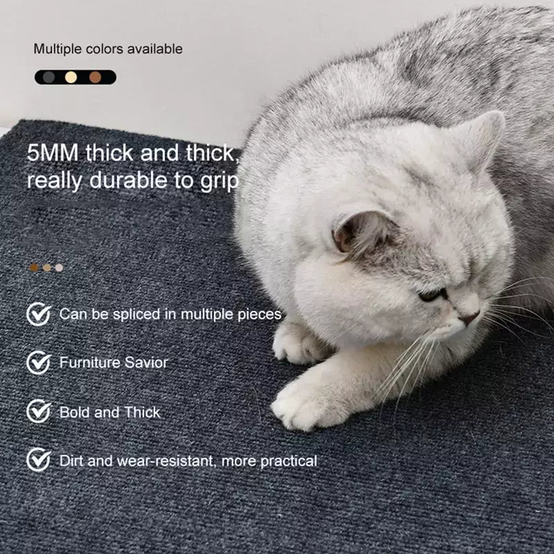 Anti gato risco sofá diy gatos placa de risco sofá proteção patas afiar aparável auto-adesivo tapete gatos placa de risco