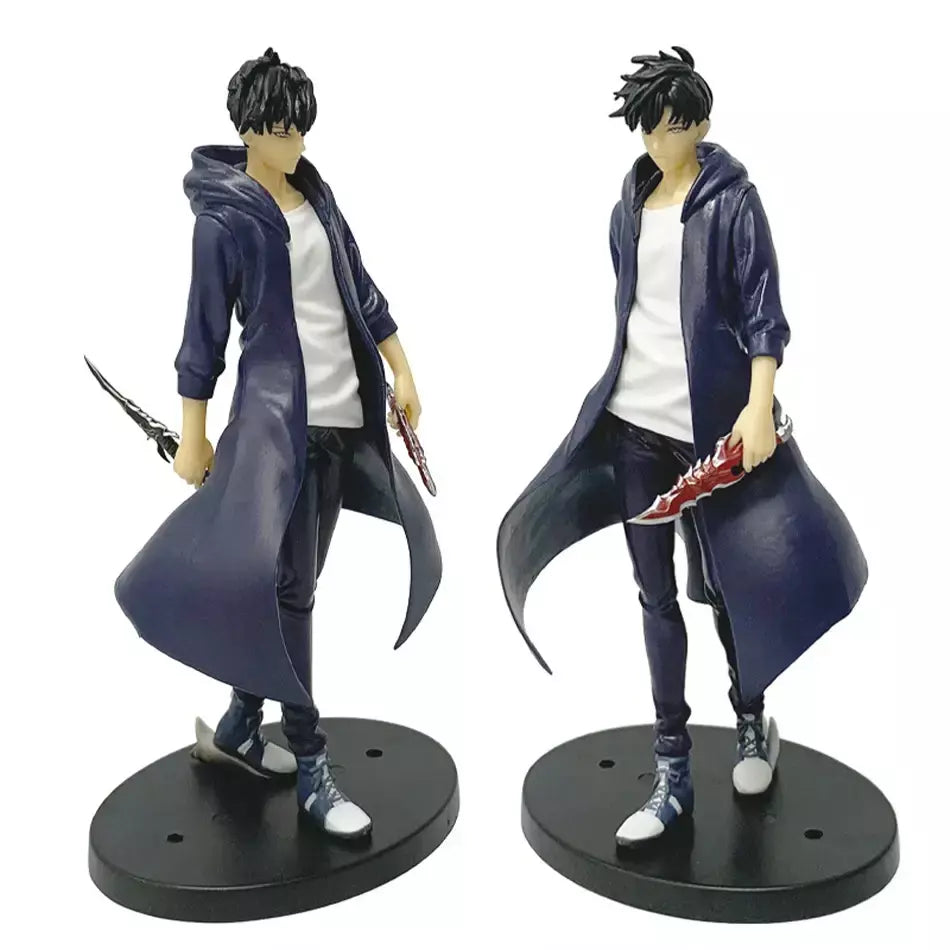 Em estoque solo nivelamento (versão anime) figura-sung jinwoo figura de ação 21cm pvc coletar modelo figura exibição anime mercadoria
