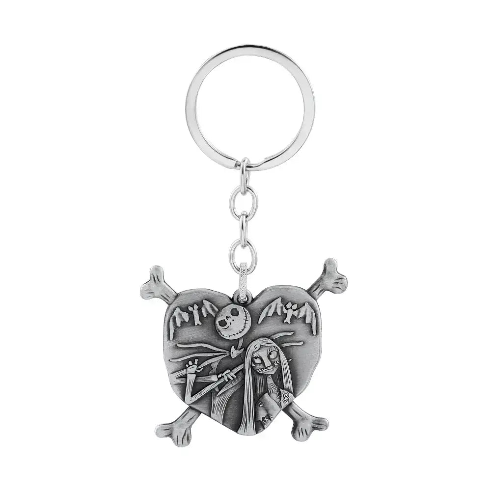 Disney o pesadelo antes do natal chaveiro filme figura jack skellington chaveiros masculino férias jóias acessórios