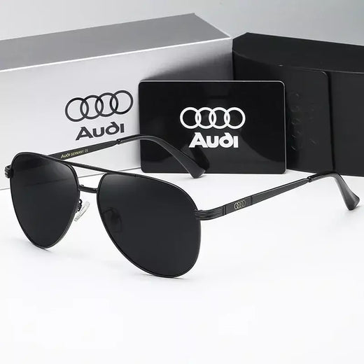 Audi uv400 polarizado antirreflexo retro vôo óculos de sol para motocicleta clássico sapoye ao ar livre óculos das mulheres dos homens 558