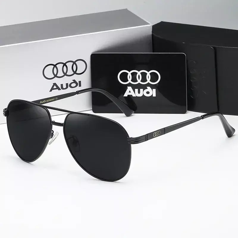 Audi uv400 polarizado antirreflexo retro vôo óculos de sol para motocicleta clássico sapoye ao ar livre óculos das mulheres dos homens 558