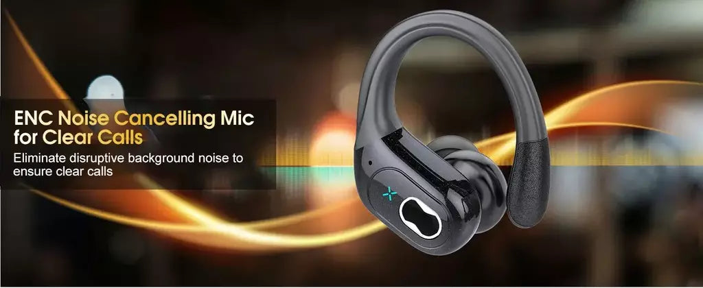 Fones de ouvido sem fio em fones de ouvido bluetooth 5.4 alta fidelidade baixo sem fio led toque mãos-livres cancelamento de ruído