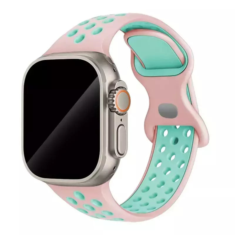 Correia Desportiva Respirável para Apple Watch, Band, Correa, iWatch Series 8, SE, 7, 6, 5, 9 Ultra, 44mm, 49mm, 45mm, 40mm, 41 milímetros, 38 milímetros, 42 milímetros