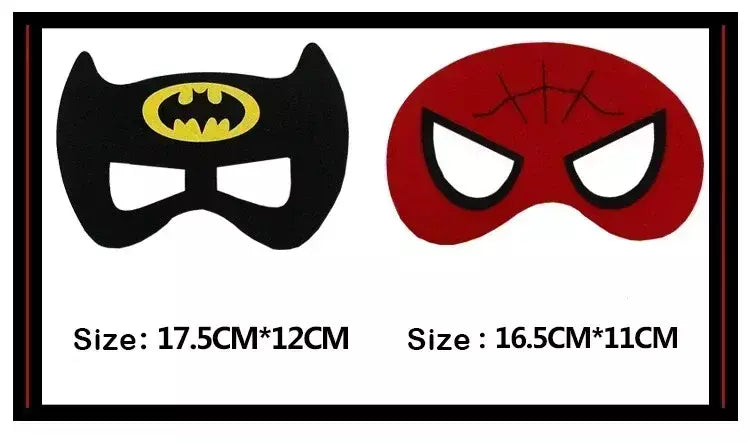 32/28/10 pçs/lote máscara de super-herói cosplay natal dia das bruxas crianças adulto carnaval festa adereços aniversário das crianças feltro masquerade