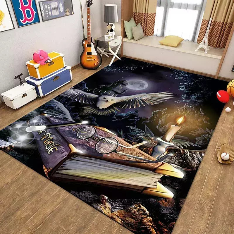 Tapete Padrão De Chapéu De Mágico De Harry Tapete, Capacho Criativo, Decoração De Casa, Filmes de magia, Sala De Estar, Tapete Do Banheiro, Quarto