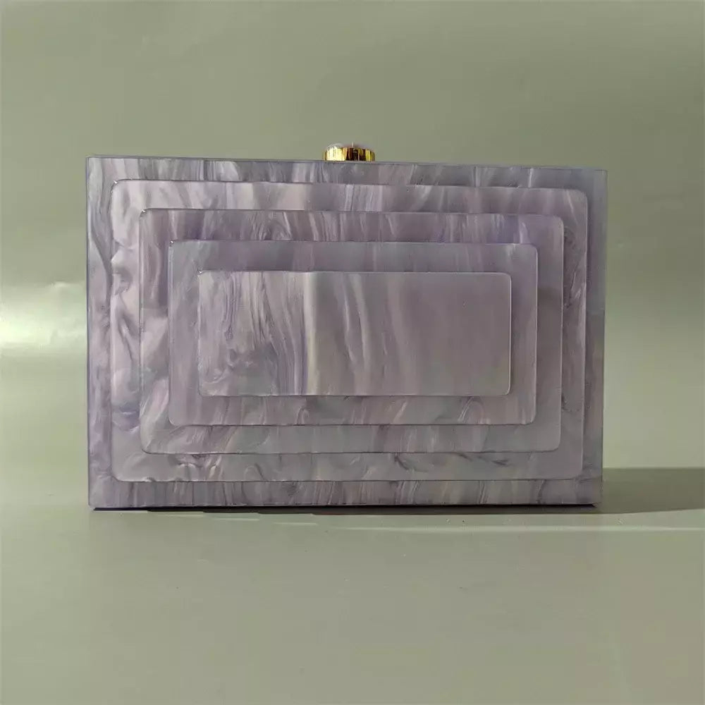 Saco de noite de luxo acrílico para mulheres, sacos na moda, bolsas de marca verde, bege, festa, casual, caixa bonito, mini embreagem, bolsa, carteira, carteira, novo