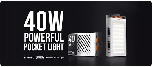 Do brasil sem taxa ZHIYUN-Handheld Pocket LED Light, Photo Video Lâmpada, Fill Light, Iluminação De Fotografia, Oficial FIVERAY M40, 40W