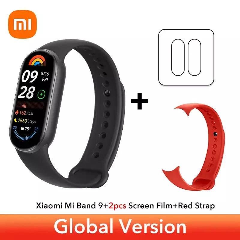 Versão global xiaomi banda inteligente 9 1.62 display amoled spo2 monitoramento 21 dias de vida útil da bateria mais de 150 modos esportivos smartband