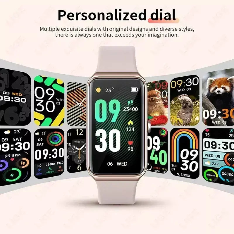 Xiaomi novo 1.47 ''hd relógio inteligente feminino esportes pulseira de fitness termômetro monitor saúde à prova dwaterproof água smartwatch feminino para xiaomi