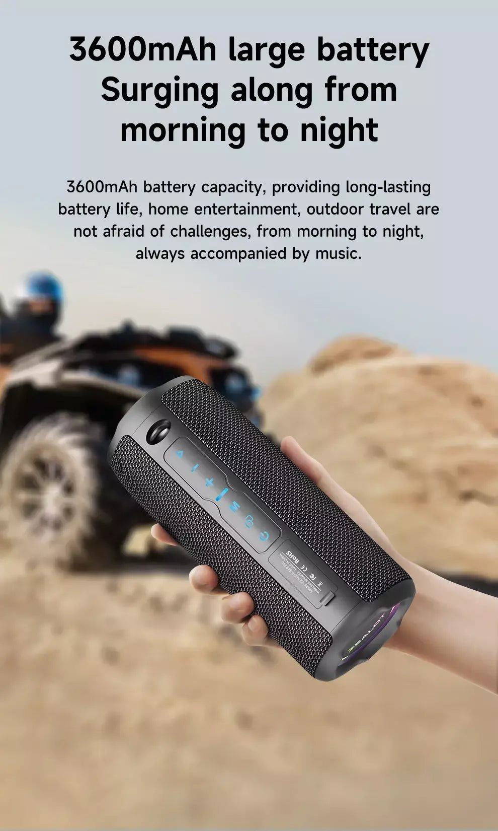 Zealot s49pro alto-falante portátil bluetooth 20w ipx6 à prova dwaterproof água poderosa caixa de som baixo impulso duplo emparelhamento verdadeiro alto-falante sem fio