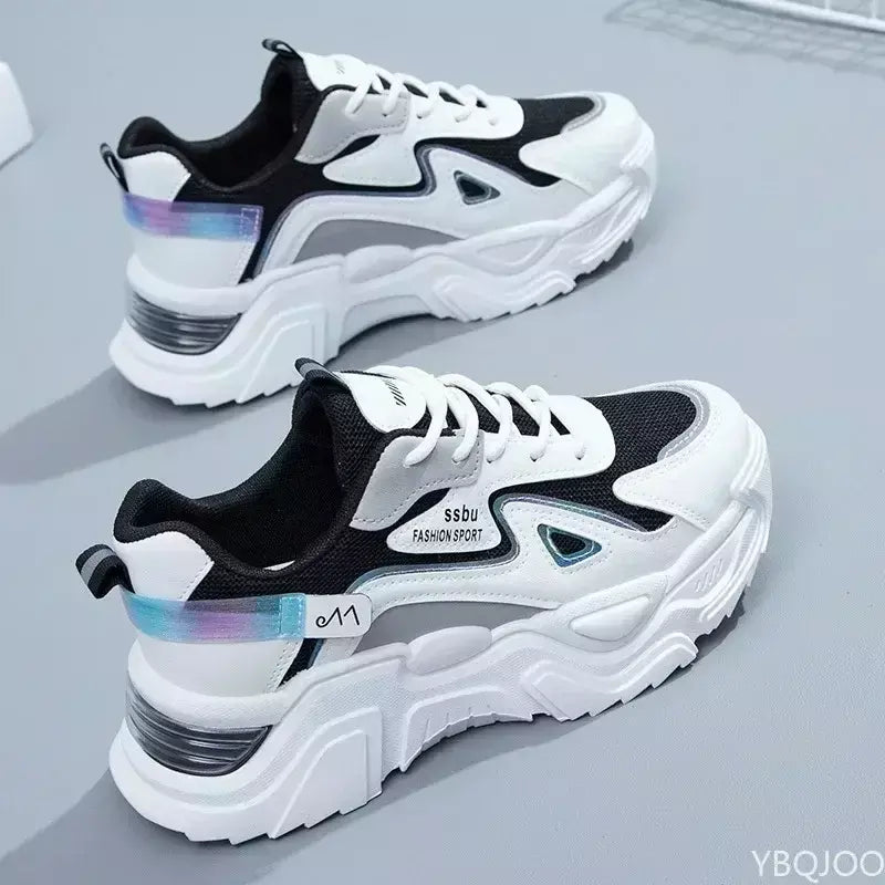 2025 tênis feminino plataforma sapatos planos mulher sapatos verdes formadores casuais senhoras tênis grossos sapatos femininos